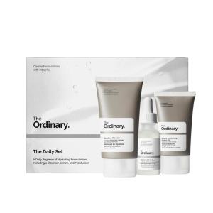 imageThe Ordinary The Daily Set Daily Skincare Routine with Squalane Cleanser Hyaluronic Acid 2  B5 and Natural Moisturizing Factors  HA  Skin Care Set